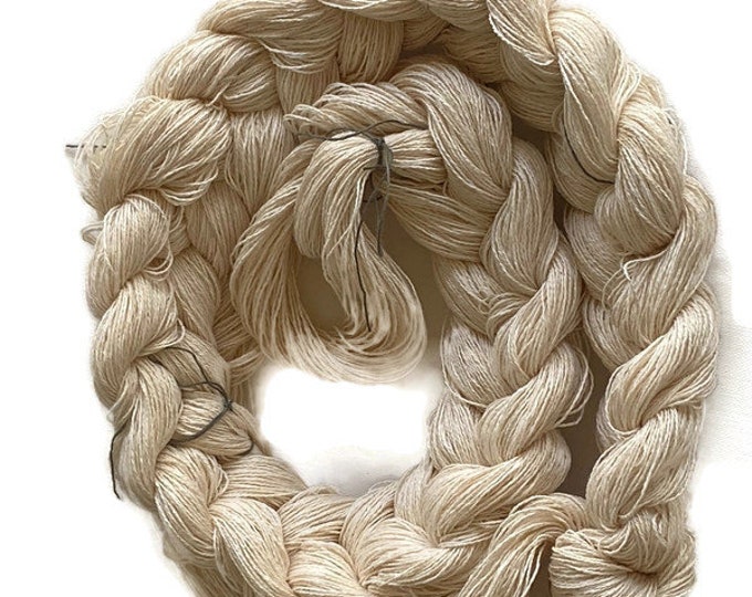 Pre-wound, undyed weaving warp, 12/2 cotton, in multiple ends and lengths