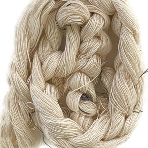 Pre-wound weaving warps, 8/2 ring spun cotton, undyed, in multiple ends and lengths image 1