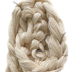 Pre-wound weaving warps, 8/2 ring spun cotton, undyed, in multiple ends and lengths image 2