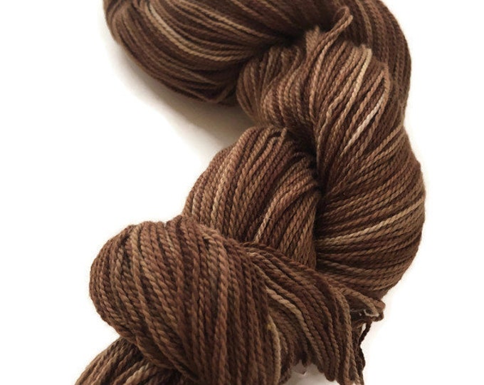 Hand-dyed cotton, 400 yards, in multiple shades of browns-DY87