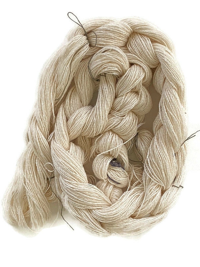 Pre-wound weaving warps, 8/2 ring spun cotton, undyed, in multiple ends and lengths image 3