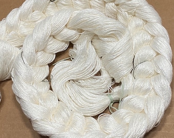 8/2 rayon pre-wound weaving warp, undyed weaving warp, multiple lengths and ends, custom sizes available