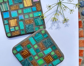 Mosaic craft kit- 2 or 4 coasters