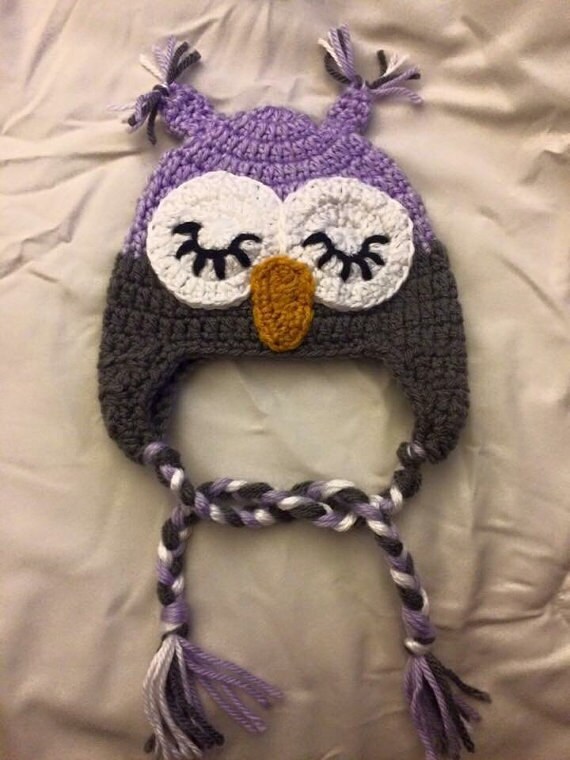 Owl Crochet Owl Hat Kids Hat Knit Owl 