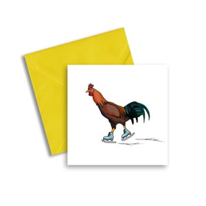 Ice Skating Rooster