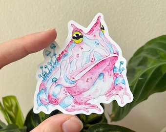 Pink Toad Matte Sticker