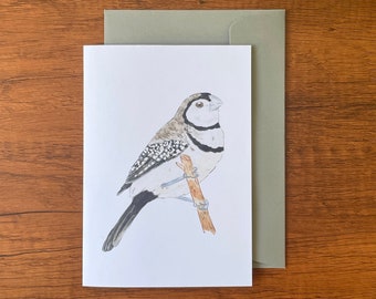 Double-barred Finch Card