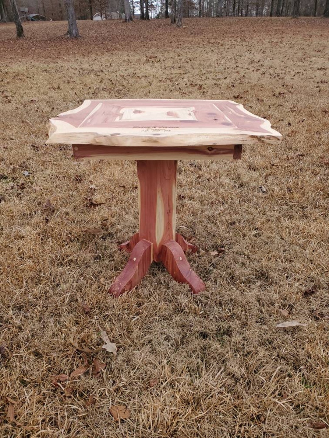 Custom Live Edge End Table Etsy