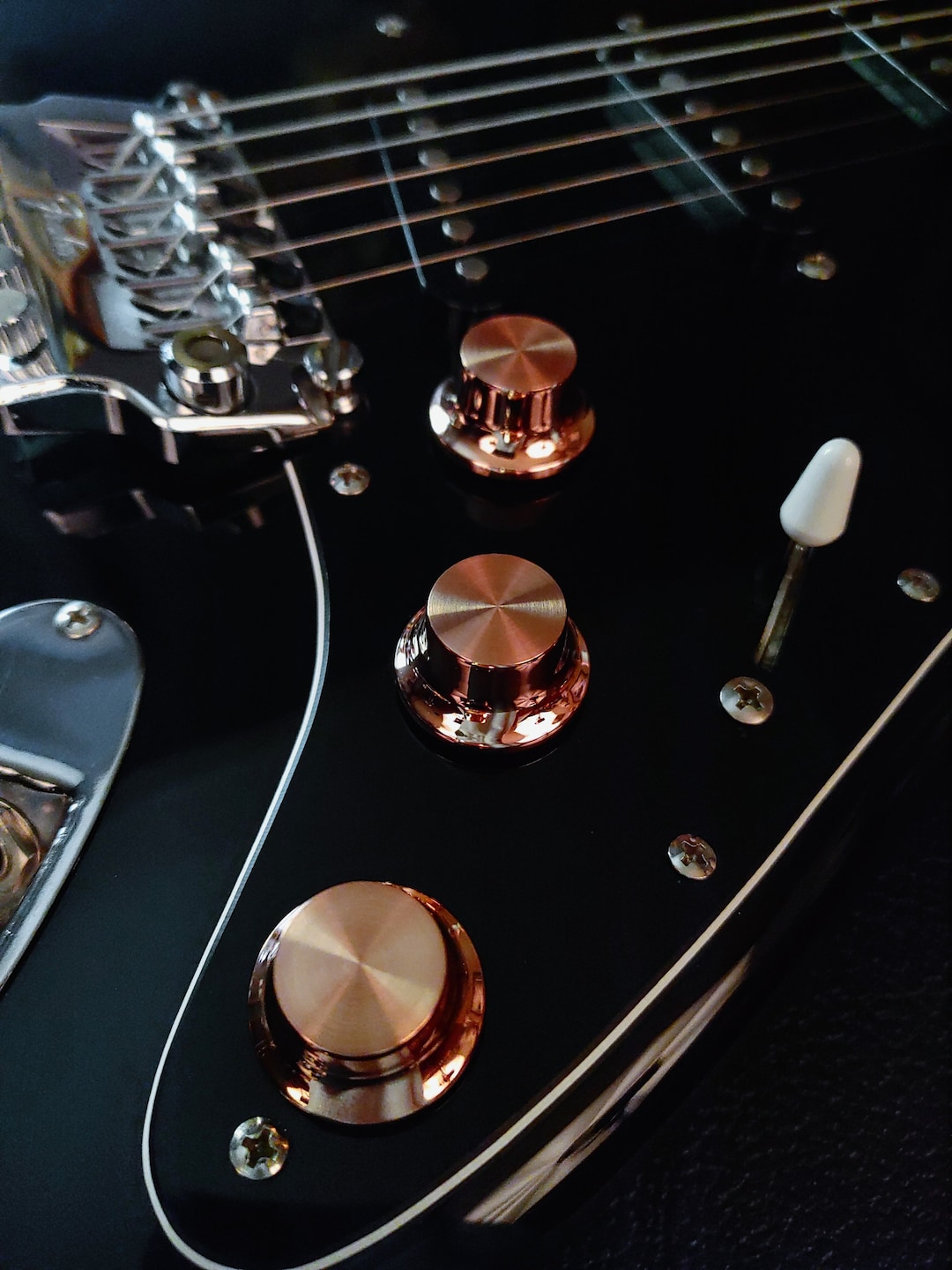 Custom Guitar Knob Set Handmade Copper Set for Strat Style Etsy