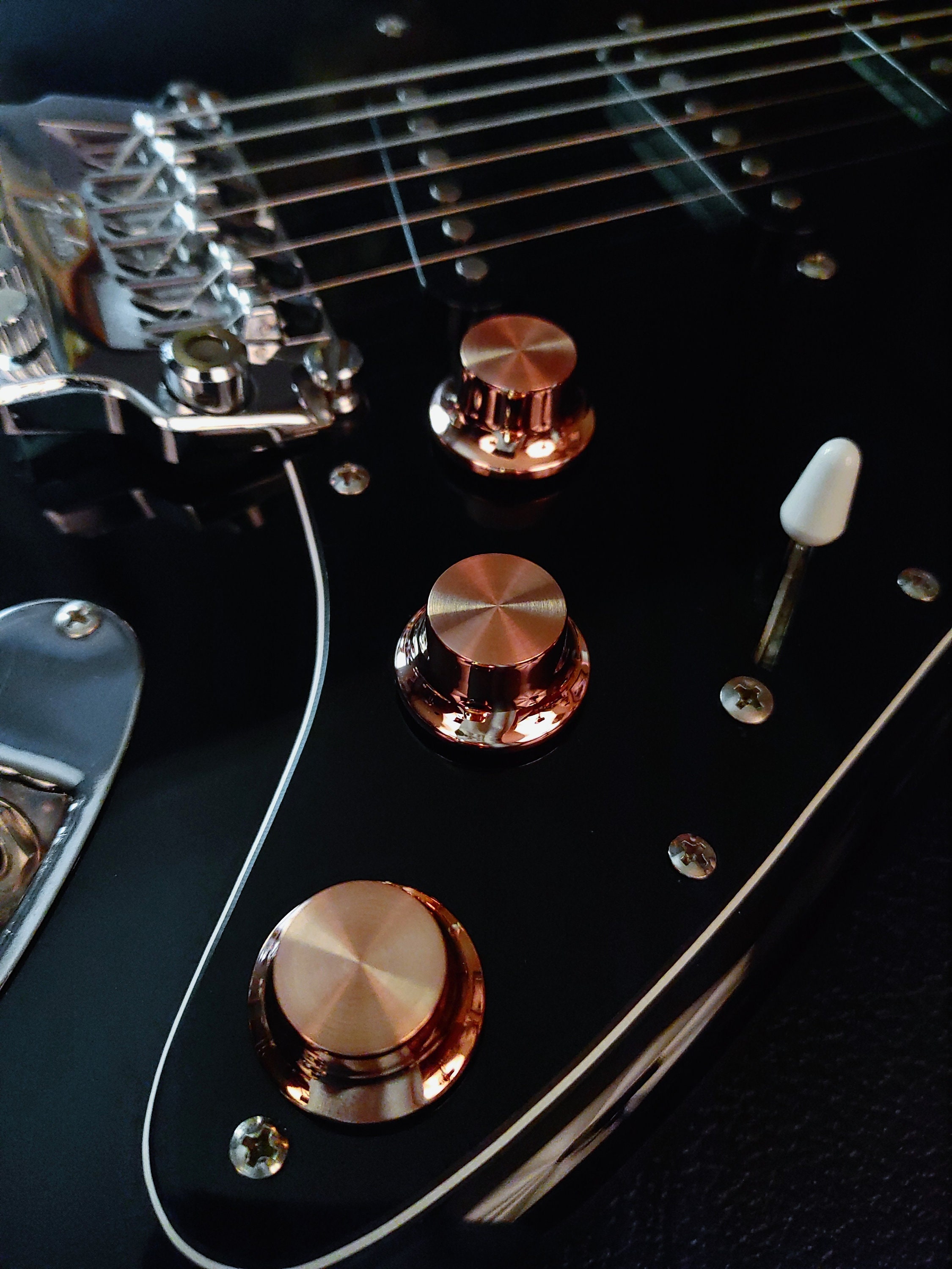 Custom Guitar Knob Set Handmade Copper Set for Strat Style Etsy