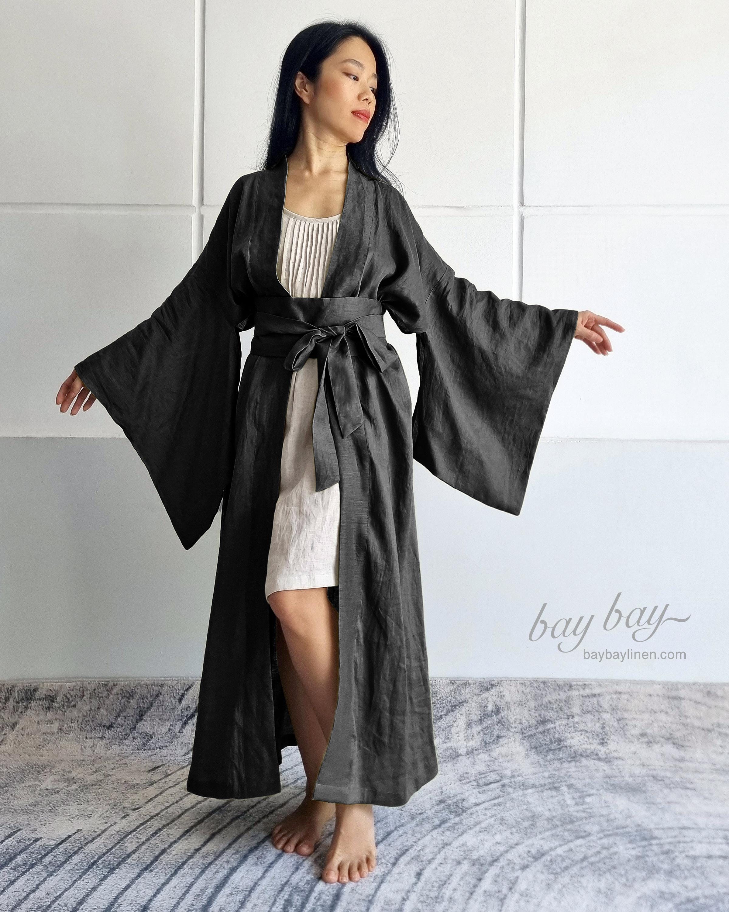 Kimono Giapponese Harajuku Stampa Floreale - Giacca Leggera In Chiffon, Taglia Unica Donna