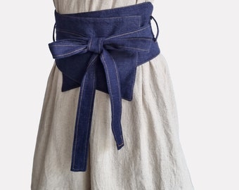 100% Leinen Obi Gürtel, Wickelstoff Gürtel, Mehrzweck Taillengürtel, Korsett Gürtel für Kleid & Kimono, Stylistin Zubehör