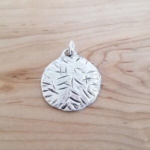 Unique Hammered Sterling Silver Tree of Life Charm Pendant - Etsy