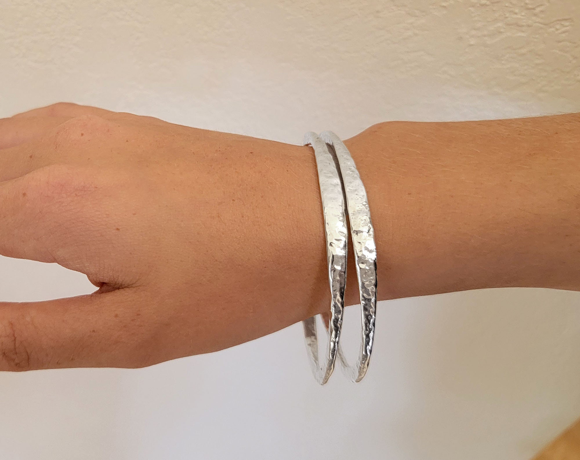 アクセサリー Rust MADE IN ENGLAND 2 Hall Mark Bangle CUBAN Unisex Heavy Solid Silver 4.oz English Hallmarked