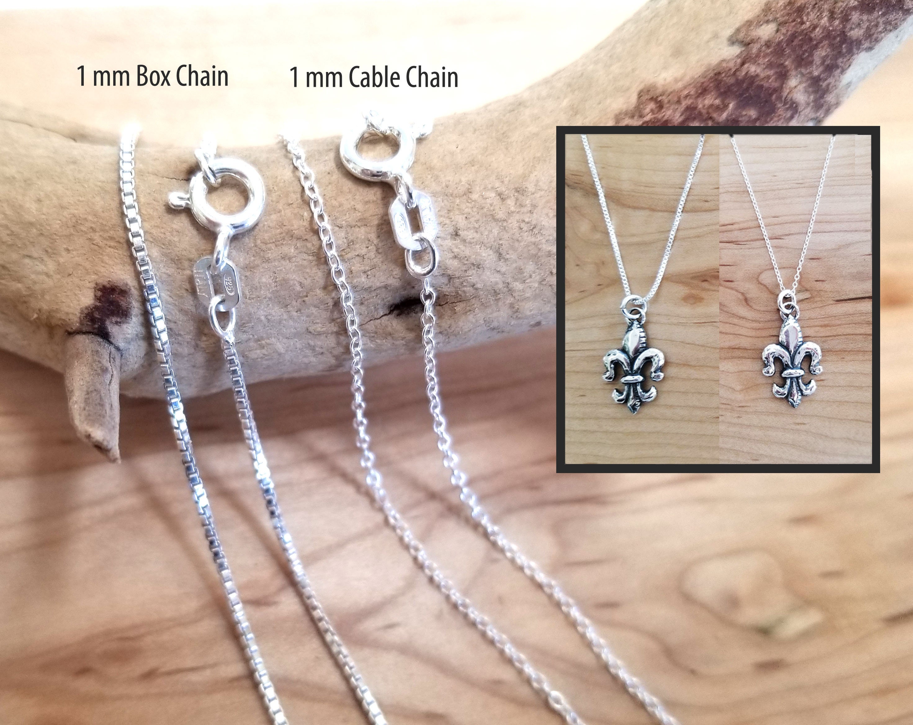 【OPEN YY】ROSEBUD NECKLACE, SILVER 925 Sterling Silver Oval Link Chain Necklace with Bujukan