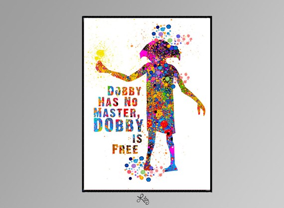 Dobby From Harry Potter With Dobby Has No Master Dobby Etsy
