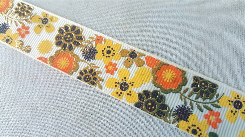 Ivory Fall Floral No slip headband, Non slip headband, Fitness, Fitness headband, Floral, Fall, Fall headbands, Swanky Bands image 1