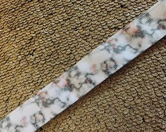 White and Coral Marble Swanky Band, no slip headband, non sip heads, marble headbands
