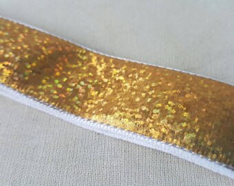 Gold Holographic No Slip Headband, Non Slip Headband, Shiny Glitter Headband, headbands, running headband, holidays,  Swanky Bands