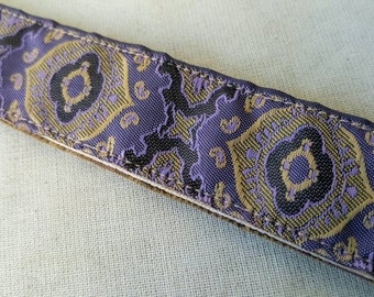 Purple Woven Print No Slip Headband, Non slip headband, unique headbands, fitness headbands, stylish, purple, swanky bands