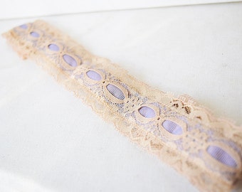 Vintage Vixen- Vintage Lilac Antique Lace Non-Slip Headband Lace, Vintage Headband, Lace Headband, Headband, No Slip headband, Swanky Bands