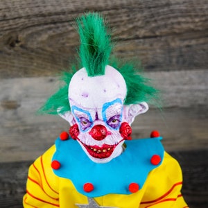 Killer Klowns From Outer Space SHORTY 18 Inch Horror Art Doll Cult Gift Alien Circus Clowns image 1