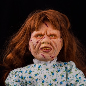 THE EXORCIST 18 Zoll Horror Art Doll Regan Macneil Linda Tony Pazuzu Dämonen Besitz