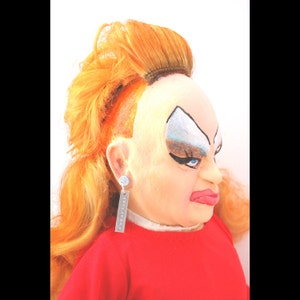 DIVINE 17 Handmade Drag Queen Doll John Waters Pink Flamingos Movie Fan Cult Figure Fan image 5