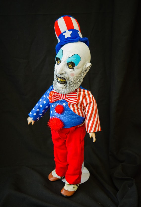 Captain Spaulding 18 Horror Art Doll Sid Haig House 1000 Corpses Rob Zombie Killer Clown Cult Horror Film Fan Gift Etsy