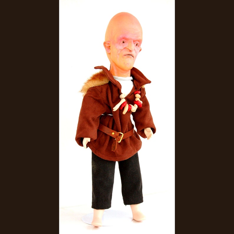 Michael Berryman Handmade Horror Art Doll, Classic Craven, Hills Have Eyes PLUTO, Cult Film Figure, Gift Horror Fan, Sci-Fi, Haunted House image 3