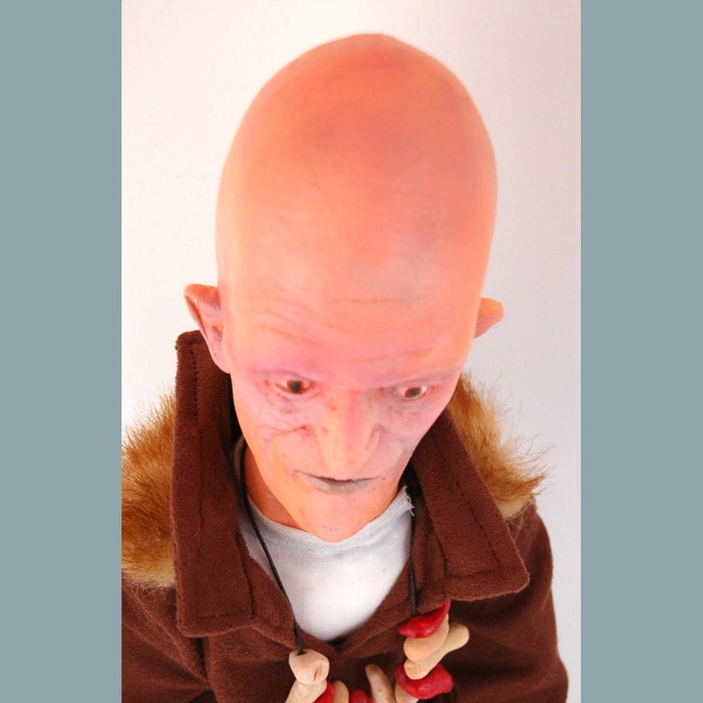 Michael Berryman Handmade Horror Art Doll, Classic Craven, Hills Have Eyes PLUTO, Cult Film Figure, Gift Horror Fan, Sci-Fi, Haunted House image 5