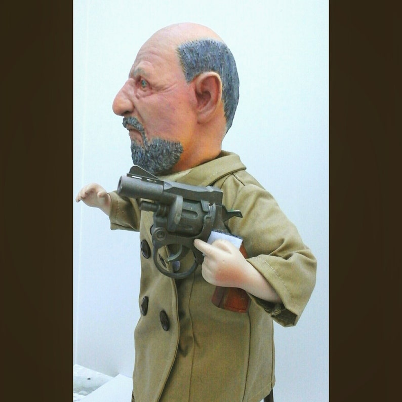 Donald Pleasence 17 Horror Art Doll, Cult Film Figure, Scary Slasher Movie Fan, Gift Horror Fan, Haunted House, Horror Collector Fandom image 8