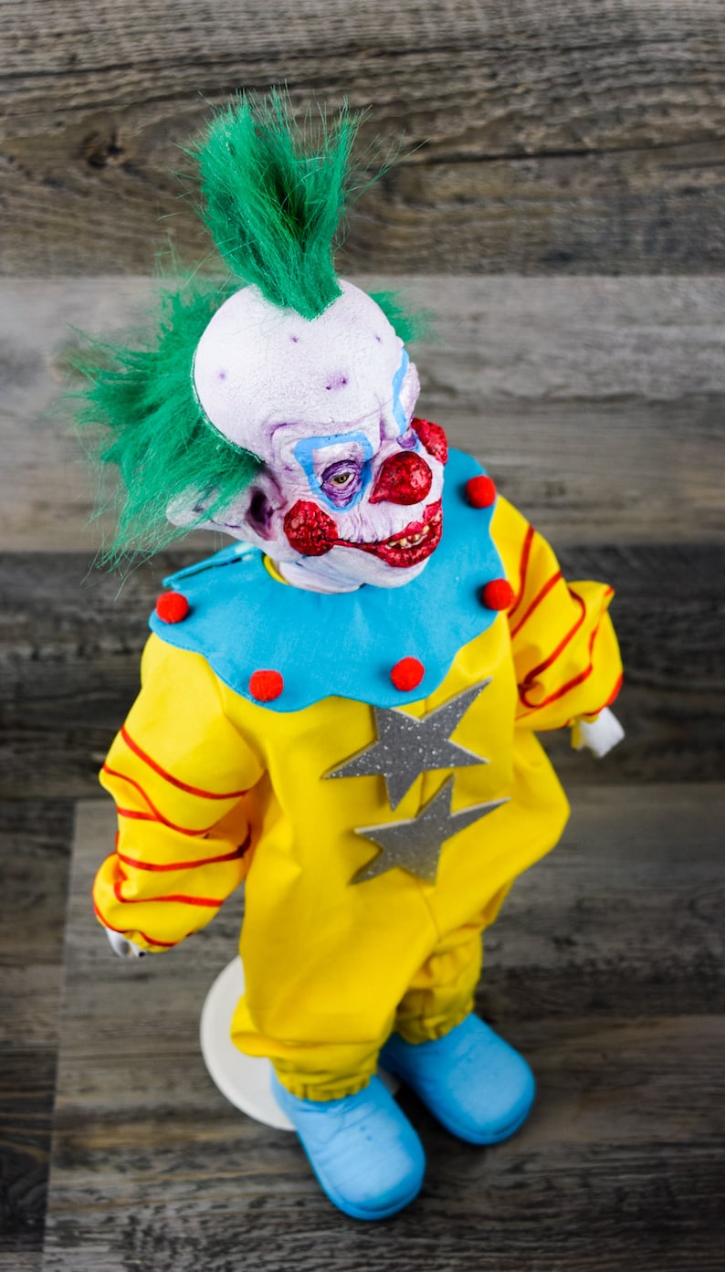 Killer Klowns From Outer Space SHORTY 18 Inch Horror Art Doll Cult Gift Alien Circus Clowns image 5