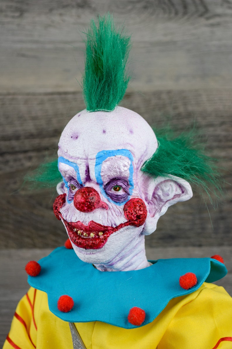 Killer Klowns From Outer Space SHORTY 18 Inch Horror Art Doll Cult Gift Alien Circus Clowns image 4