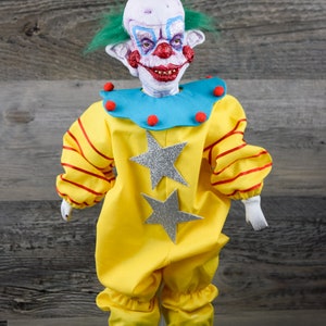 Killer Klowns From Outer Space SHORTY 18 Inch Horror Art Doll Cult Gift Alien Circus Clowns image 3