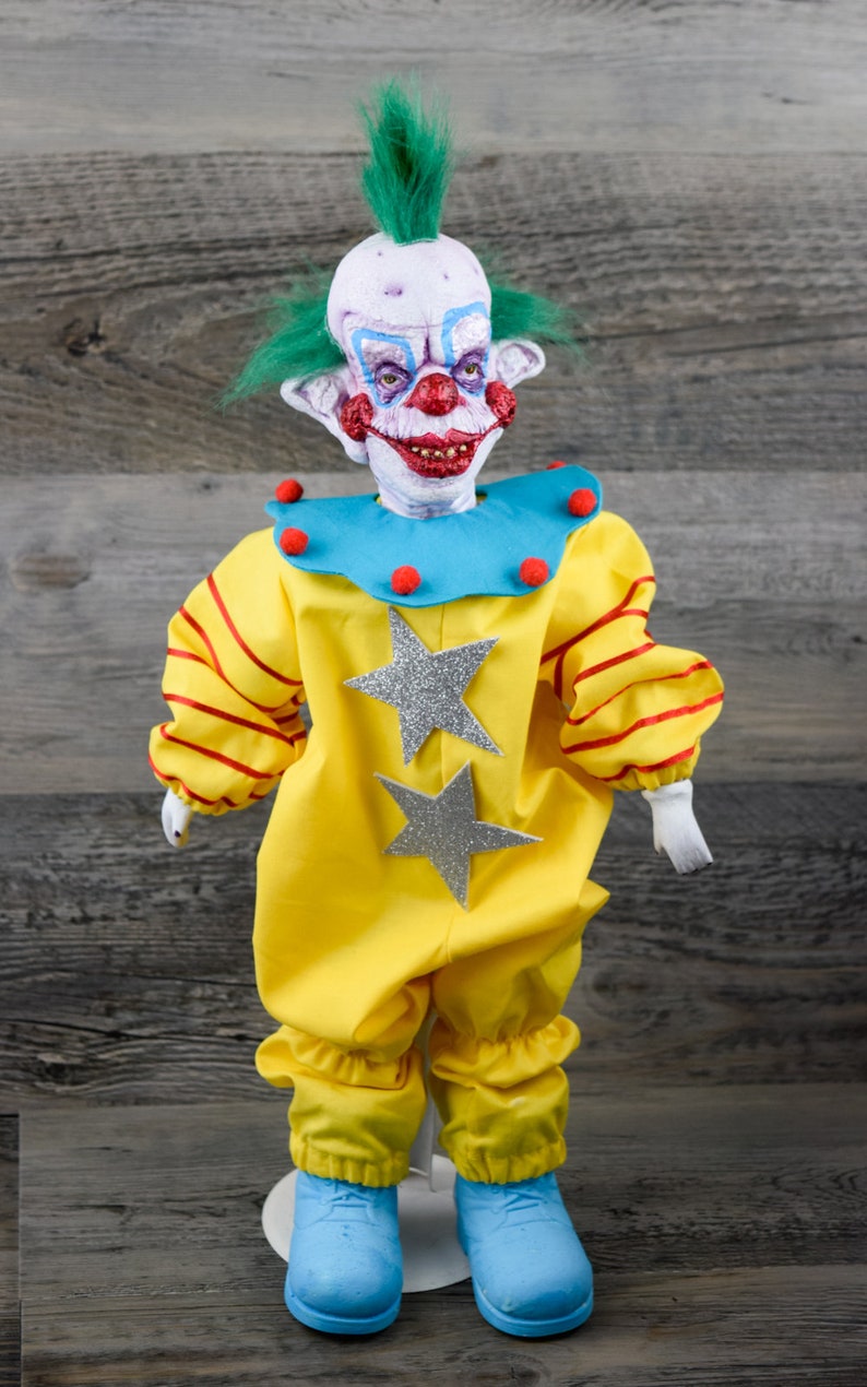 Killer Klowns From Outer Space SHORTY 18 Inch Horror Art Doll Cult Gift Alien Circus Clowns image 3