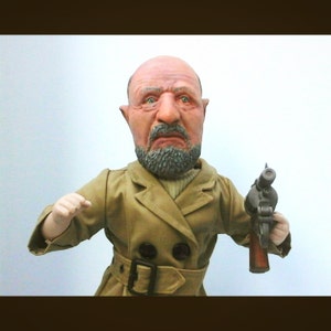 Donald Pleasence 17 Horror Art Doll, Cult Film Figure, Scary Slasher Movie Fan, Gift Horror Fan, Haunted House, Horror Collector Fandom image 7