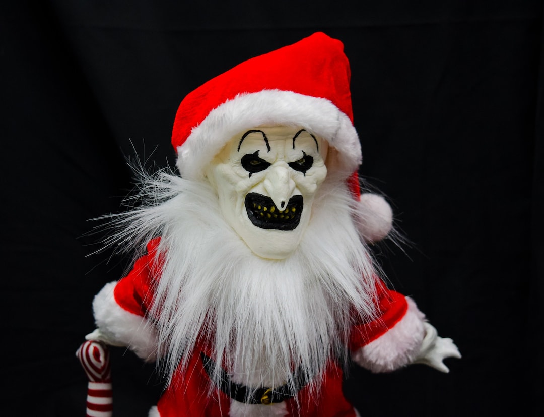 EVIL Clown Santa Claus 18 Inch Horror Art Doll Cult Christmas