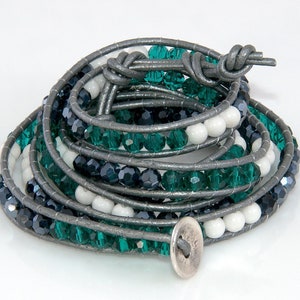 Seattle Mariners Inspired Wrap Bracelet