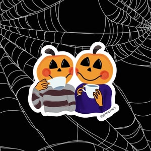 Pumpkin Coffee Date Sticker