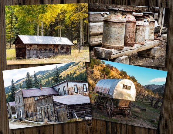 The Real West 5x7 Cards Set Of 4 Series 3 Ghost Towns St Etsy