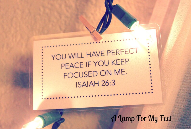 20 Bible Verse Cards Laminated business card sized Etsy