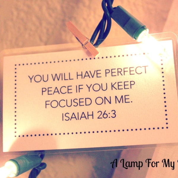 100+ Bible Verse Cards in Muslin Bag -  Laminated, business card sized