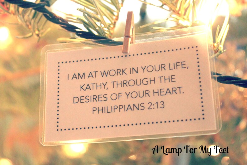 50 Personalized Bible Verse Cards Laminated, Business Card Sized Etsy