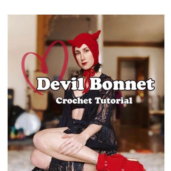 PATTERN: Crochet Devil Bonnet