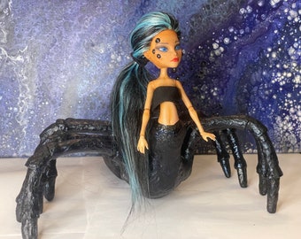 Spider Woman OOAK Doll, Customized Doll, OOAK Doll, Monster High Repaint, Monster High custom, Spider doll, Spider, Arachnid doll, only one