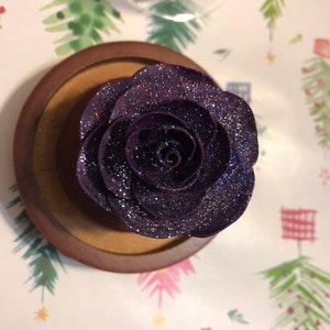 Purple Galaxy Rose Beauty and the Beast Rose Enchanted Rose - Etsy