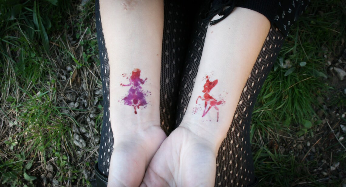 Tatouages temporaires Disney Alice au pays des merveilles et | Etsy