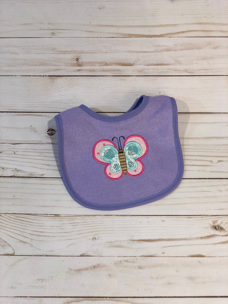 great Christmas gift or new mom gift for a baby shower 3 piece baby girl gift set with cute butterfly applique