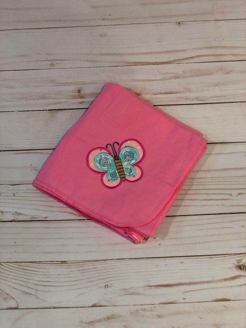 great Christmas gift or new mom gift for a baby shower 3 piece baby girl gift set with cute butterfly applique